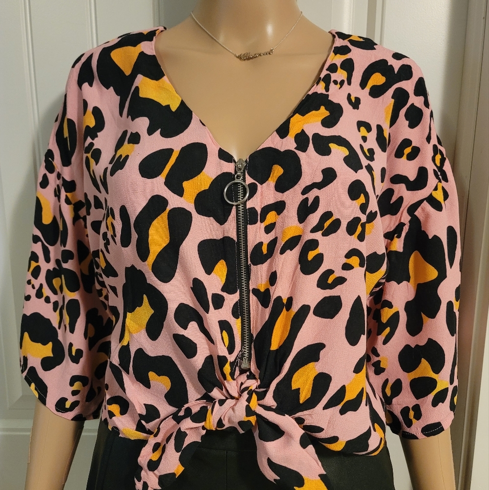 Topshop Ribbon Top